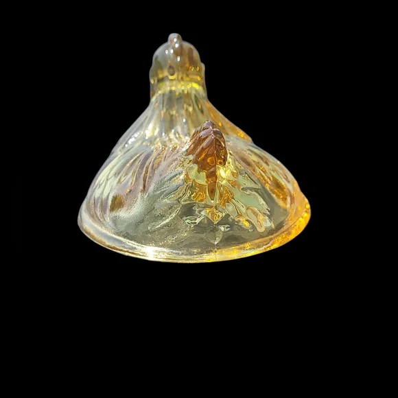 Hazel Atlas Amber Hen On Nest - Picture 11 of 12